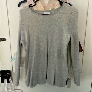 Gray Calvin Klein sweater. New, never worn.